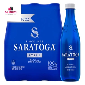 Saratoga Still Spring Water, 16 fl oz, confezione da 6 bottiglie di plastica - Foto 1 di 9