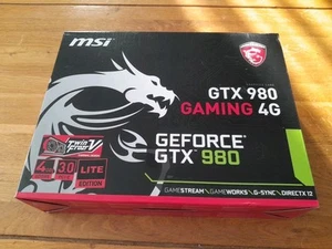 MSI Geforce GTX980 Graphics Card 4Gb - Box And Accessories only - VGC - Picture 1 of 10