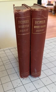 Homer The Odyssey 2 Vols 1888 Clarendon Press in Greek - Picture 1 of 15