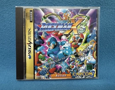 Rockman X3 Sega Saturn Japan Version  Mega Man X3 Capcom Rare - Image 1 of 4