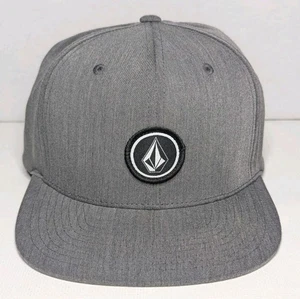 Volcom Men's Full Stone Gray Adjustable The Authentic Snapback Hat Cap NEW - Picture 1 of 6
