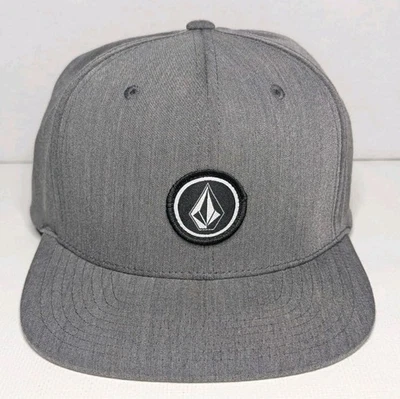 Volcom Men's Full Stone Gray Adjustable The Authentic Snapback Hat Cap NEW - Image 1 of 4