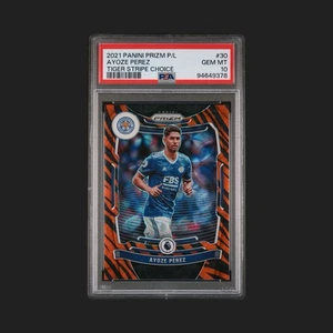 2021 Prizm EPL Ayoze Perez Tiger Stripe Choice Case Hit PSA Gem Mint 10 Pop 1 - Picture 1 of 3