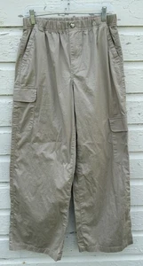 Celebrity Pink Cargo Pants Womens M Khaki Tan Wide Leg Pockets Stretchy Juniors - Picture 1 of 4