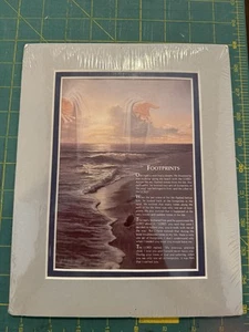 Framed Art 8x10- Footprints Poem - Picture 1 of 3