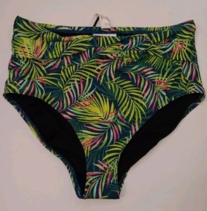 Lands End Womens Size 14 Large Bright Bikini Briefs Swimsuit Bottom - Picture 1 of 4