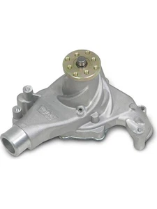 Weiand Action Plus Water Pump - Satin Sbc Chev Long Style 5/8 Shaft (9240) - Picture 1 of 12