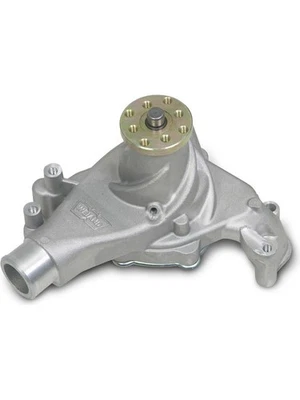 Weiand Action Plus Water Pump - Satin Sbc Chev Long Style 5/8 Shaft (9240) - Image 1 of 4