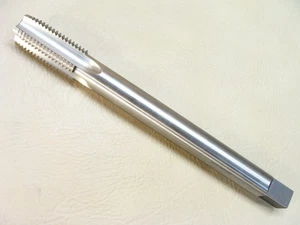 Nordamerikanischer Riemenscheibengewindebohrer 1 1/4 - 7" NC HS GH-4 USA 0,77" Vierkantschaft OAL 12" - Bild 1 von 10
