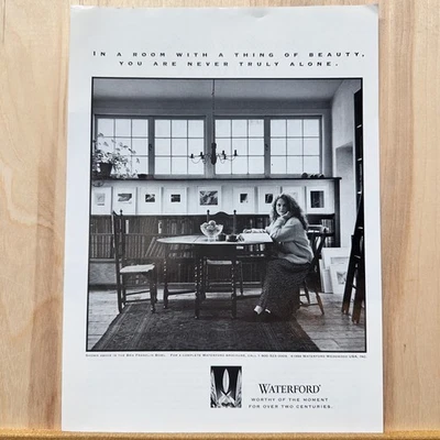 Anuncio impreso vintage de cristal Waterford 1994 decoración interior decoración años 90 Foto 1 de 4