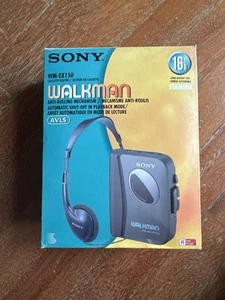 Vintage Sony Walkman WM-EX150 Personal Cassette Tape Player / Recorder Boxed - Imagen 1 de 10