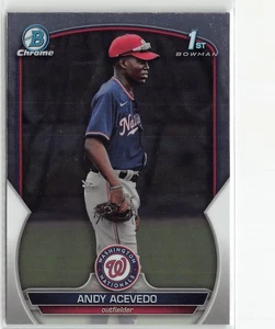 2023 Bowman Chrome Prospects #BCP-237 Andy Acevedo - Picture 1 of 2