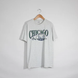 Vintage 90s Chicago Bay Tourism T Shirt Mens XL - Single Stitch Distressed USA - Picture 1 of 8
