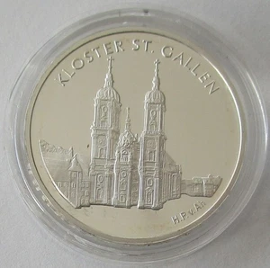 Schweiz 20 Franken 2002 UNESCO Kloster Sankt Gallen Silber PP - Bild 1 von 2
