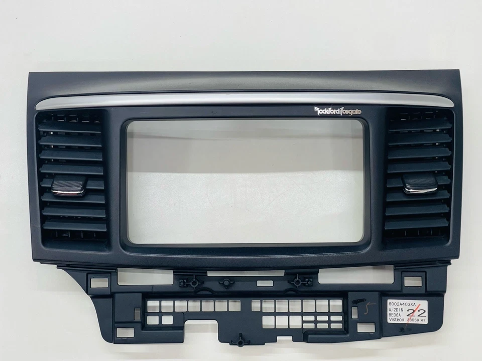 08-15 Mitsubishi Lancer Evolution 10 Evo X Radio Bezel Trim w/ Vents 2008-2015 — 第 1/4 张图片