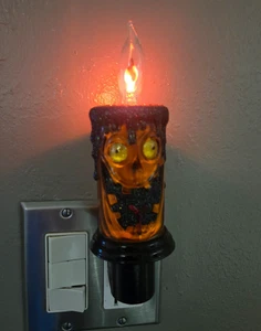 Halloween Nightlight Pumpkin Frankenstein Drips On Off switch Working Video - Picture 1 of 1