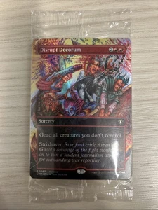 MTG Commander Masters (CMM) Release Promo Disrupt Decorum Sealed Pack 10 Cards - Picture 1 of 2