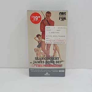 James Bond Thunderball VHS Sean Connery CBS FOX 1984 BRAND NEW FACTORY SEALED - Picture 1 of 6