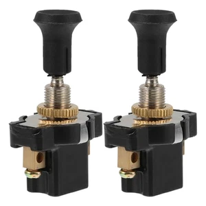  Interruptor de faros 2 piezas 12V 24V Interruptor de faros automotrices, un solo tirón - Imagen 1 de 12