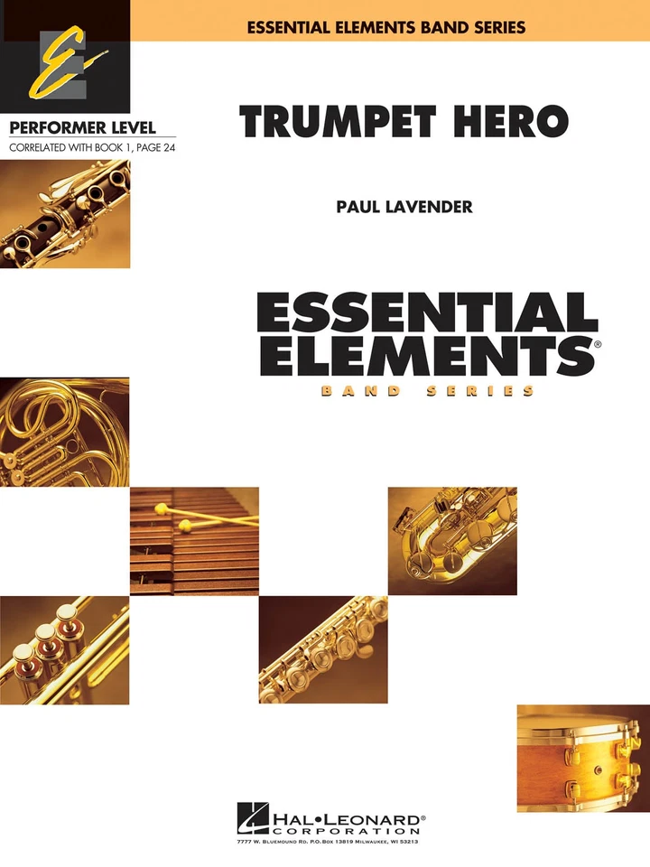 Trumpet Hero Concert Band Score Parts Essential Elements 2000 Book Online Audio - Image 1 of 1