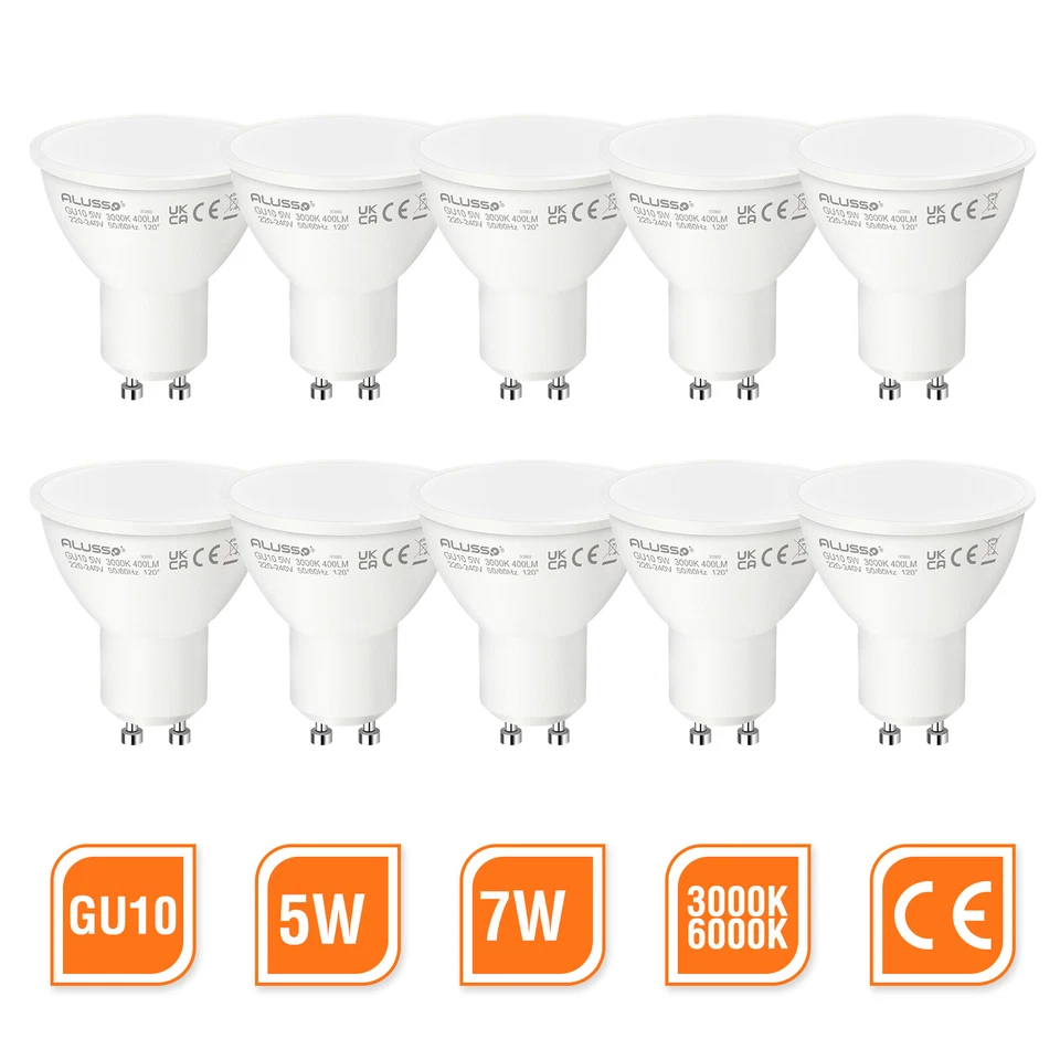1x-100x GU10 LED Glühbirne 230V 5W 7W Warmweiß Kaltweiß Leuchtmittel Strahler - Bild 1 von 4