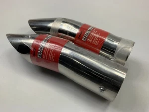 (2) Pilot PM-5128 Stainless Steel Exhaust Tip, 2-1/4" Outlet, For 1.5"-2" Pipes - Picture 1 of 4