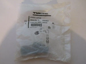 TURCK B8241-0/PG9 U6556 CONNECTOR UNUSED SEALED - Picture 1 of 3
