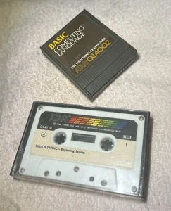 LOT VINTAGE ATARI BASIC COMPUTER LANGUAGE CARTRIDGE AND TYPING CASSETTE OLD - Picture 1 of 7