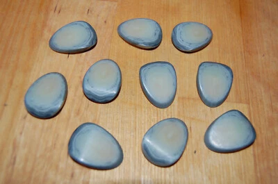 Stegknöpfe,Mantel,Jackenknöpfe,grau-beige meliert steinartig 10 Stück - Bild 1 von 2