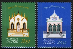 Azores 1982, Arquitectura, Juego de Capillas en estado bastante bueno MNH, Mi 354-55 3,5 € - Imagen 1 de 1