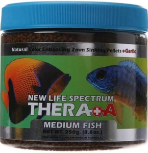 Cichlid Fish Food Fresh Water Thera+A Medium 2mm 250 Gram Krill Algae Aquarium - Picture 1 of 6