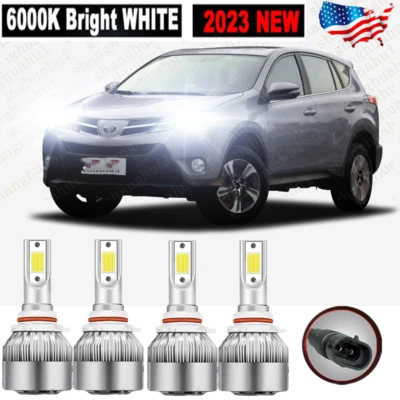 6000K 适用于丰田 RAV4 2013 2014 2015 组合 6x LED 前灯高低灯泡 — 第 1/4 张图片