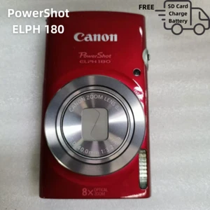 Red Canon PowerShot ELPH 180 20MP Digital Camera - 99% New - Picture 1 of 10