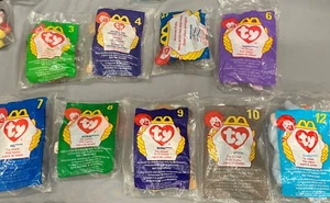 McDonald's Ty TEENIE Beanie Baby 1997-1999 Toys - All in BAGS! Lot of 9 #53 - Picture 1 of 20