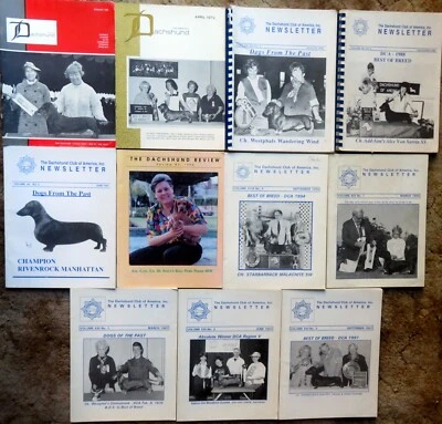 THE AMERICAN DACHSHUND Magazine - 11 Issues from 1968, 1972, 1988-1997 - Image 1 of 4