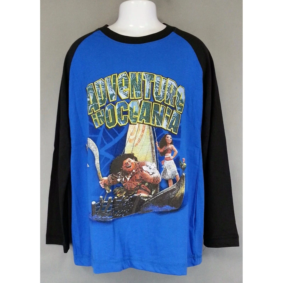 Moana NUEVO CON ETIQUETAS NUEVO Disney Niños Jóvenes Talla XL XLarge Manga 3/4 Camisa Top Foto 1 de 4