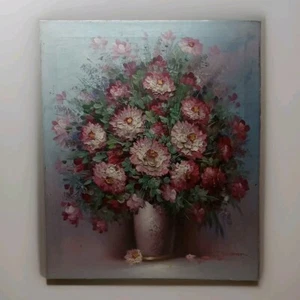 Flower Bouquet Still Life Oil Painting By June Stephenson Signed And Framed - Picture 1 of 3