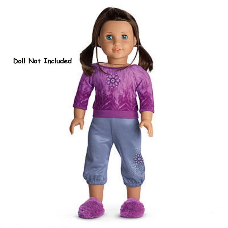 2009 Retired American Girl Doll Chrissa's Pajamas Great Shape