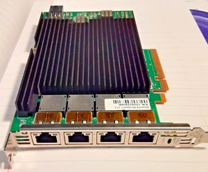 PN: PE310G4I40EU-T Silicom Quad Port 10GB PCIe RJ45 X540-T4 Ethernet - Zdjęcie 1 z 4