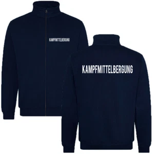 KAMPFMITTELBERGUNG Sweatjacke Jacke schwarz o. marineblau div. Druckfarben P22 - Bild 1 von 1