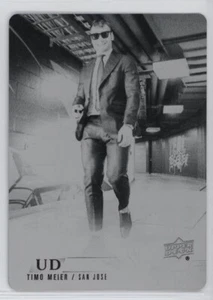2022-23 Upper Deck Extended Series Canvas Printing Plate Black Timo Meier 1/1 - Picture 1 of 2