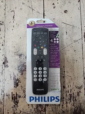 Philips SRP4004/27 Universal 4 In 1 Remote Control New Open Box With Instruction - Image 1 of 4