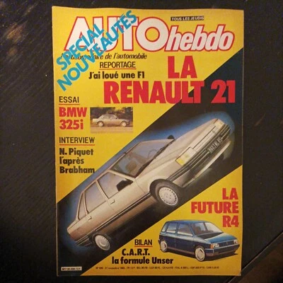 AUTO HEBDO 498 bmw 325 i nelson piquet williams giugiaro champ cart 1985 r21 - Photo 1/2