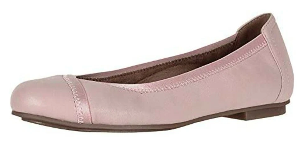 Vionic Womens Spark Caroll Light Pink Slip On Ballet Flats Leather - Image 1 of 4