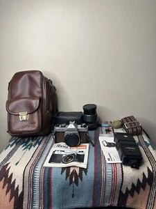 Asahi Pentax K1000 With Flash, Various Accessories Lense And Bag - Picture 1 of 17