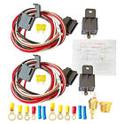 Dual Electric Fan Relay Kit with Thermostatic Sensor Switch 185 On 175 Off 40A Ford Focus
