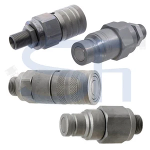 Hydraulik Kupplung Flach-dichtend Steckkupplung Flat Face metrisch Stecker Muffe - Bild 1 von 7