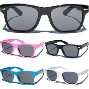 Boys Girls Kids Baby Sunglasses Classic Retro Small Horn Rim Design Goggles New  - Picture 1 of 7