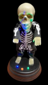 GEMMY DANCING AND MUSICAL HALLOWEEN SKELETON WORKS GREAT PLAYS PITBULL HEY BABY - Picture 1 of 8