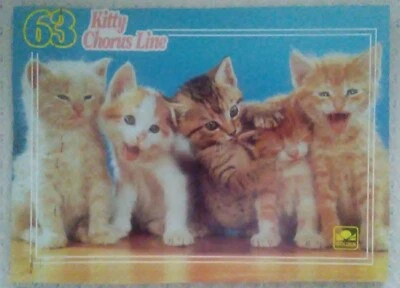 GR 14 Puzzle-'Kitty Chorus Line' 63 Piece Jigsaw Puzzle by Golden - ADORABLE!!! - Image 1 of 4